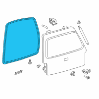 OEM 2008 Ford Expedition Weatherstrip Diagram - 7L1Z-78404A06-B