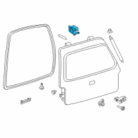 OEM 2002 Lincoln Navigator Hinge Diagram - 2L1Z-7842900-AA