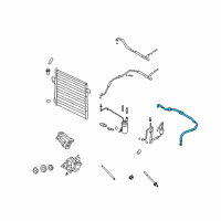 OEM Ford Explorer AC Hose Diagram - 9L2Z-19867-D