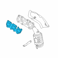 OEM Hyundai Genesis Coupe Gasket-Exhaust Manifold, LH Diagram - 28521-3C111