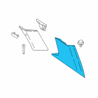 OEM 2021 BMW X3 Cover, Column D, Left Diagram - 51-43-7-449-409