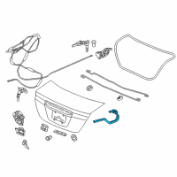 OEM 2012 Honda Civic Hinge, R. Trunk Diagram - 68610-TR0-A00ZZ