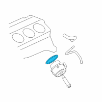 OEM 2008 Chevrolet Uplander Magnet Seal Diagram - 12580520