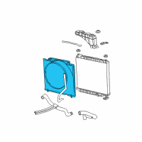 OEM Ford F-350 Super Duty Fan Shroud Diagram - YC3Z-8146-HA