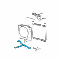 OEM 2001 Ford F-250 Super Duty Lower Hose Diagram - YC3Z-8286-CE