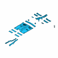 OEM 2022 Ford Police Interceptor Utility Front Floor Pan Diagram - L1MZ-7811135-B