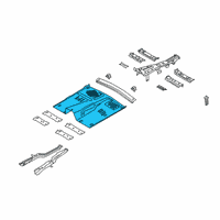 OEM 2020 Ford Police Interceptor Utility Floor Pan Diagram - L1MZ-7811135-C