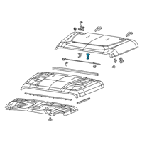 OEM 2021 Jeep Gladiator Rod-Hood Prop Diagram - 68293027AD