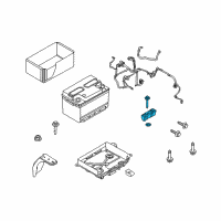 OEM Lincoln Hold Down Diagram - 7H6Z-10756-A