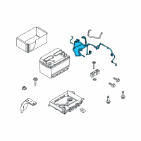 OEM 2011 Ford Fusion Positive Cable Diagram - BE5Z-14300-CA