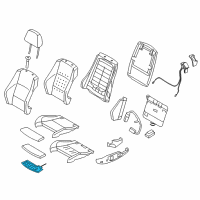OEM 2008 BMW 135i Heater Element, Thigh Support, Leather Diagram - 64-11-9-114-562