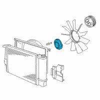 OEM BMW 525i Fan Coupling Diagram - 11-52-1-466-000