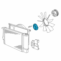 OEM BMW 325i Fan Coupling Diagram - 11-52-1-466-000