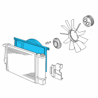 OEM BMW 318is Fan Shroud Diagram - 17-11-1-743-455