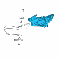 OEM Infiniti HOUSING ASSY-HEADLAMP, RH Diagram - 26025-6GW0B