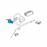 OEM 2007 Saturn Vue Clock Spring Diagram - 15849458