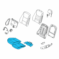 OEM BMW M3 Seat Upholstery, Leather Diagram - 52-10-7-247-942