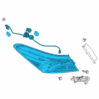 OEM 2019 Toyota Camry Tail Lamp Assembly Diagram - 81560-06840