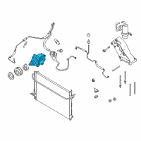 OEM Mercury Compressor Assembly Diagram - 4R3Z-19703-A