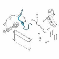 OEM 2009 Ford Mustang Tube Assembly Diagram - 6R3Z-19D734-BA