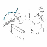 OEM 2007 Ford Mustang Rear AC Hose Diagram - 7R3Z-19835-A