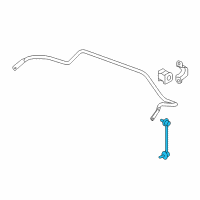 OEM 2019 Honda Passport Link, Right Rear Stabilizer Diagram - 52320-TG7-A01