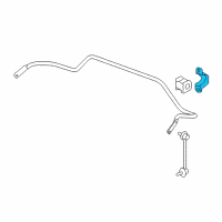 OEM 2013 Acura MDX Bracket, Stabilizer Diagram - 51308-SZ3-010