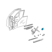 OEM 1997 GMC Safari Switch, Side Window Diagram - 19209393