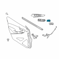 OEM Toyota Yaris Lock Switch Diagram - 84810-WB003