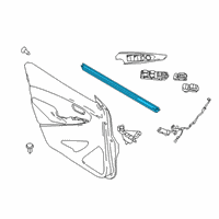 OEM Toyota Yaris iA Belt Weatherstrip Diagram - 68171-WB002