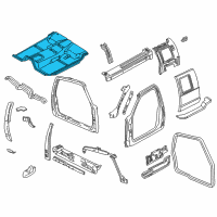 OEM 2000 GMC C3500 Panel Asm-Floor Diagram - 15715985