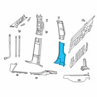 OEM 2017 Ram 3500 C Pillar Diagram - 1ED25HL1AB