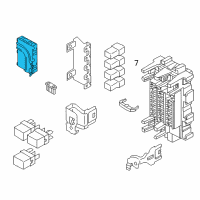 OEM Nissan Body Control Module Assembly Diagram - 284B1-9KK0B
