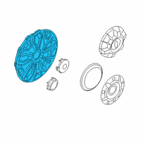 OEM 2020 Ford Transit-350 Wheel Cover Diagram - CK4Z-1130-J