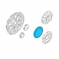 OEM 2019 Ford Transit-350 HD Center Cap Diagram - CK4Z-1130-E