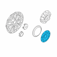 OEM Ford Center Cap Diagram - CK4Z-1130-C