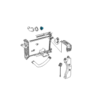 OEM 1998 Mercury Sable Thermostat Diagram - KU2Z-8575-B