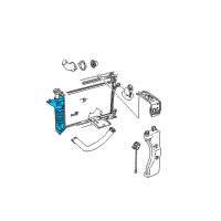 OEM 2003 Ford Mustang Radiator Diagram - 1R3Z-8005-CA