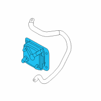 OEM 2018 Nissan Maxima Cooler Assembly-Auto Transmission Oil Diagram - 21606-28X0B