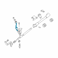 OEM Mercury Mountaineer Gear Shift Assembly Diagram - 7L5Z-7210-AA