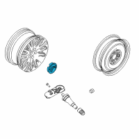 OEM Mercury Center Cap Diagram - AN7Z-1130-A