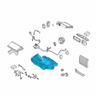OEM BMW Z4 Empty Housing For Heater/Air Condit.Unit Diagram - 64-11-9-210-741