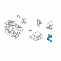 OEM 2017 Ford Police Interceptor Utility Passenger Discriminating Sensor Diagram - FL3Z-14B416-B