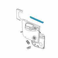 OEM 2008 Dodge Dakota Seal-Rear Door Diagram - 55359446AD