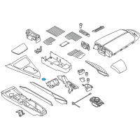 OEM 2014 BMW 640i Gran Coupe Rubber Insert, Drink Holder Diagram - 51-16-9-227-719