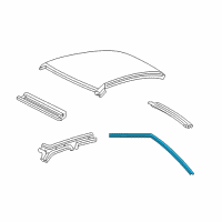 OEM 1997 Mercury Grand Marquis Weatherstrip Diagram - XW7Z-5451823-AA