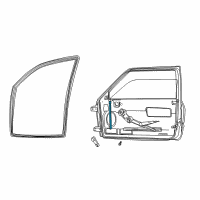 OEM Dodge Ram 2500 Channel-Front Door Glass Lower Diagram - 55275942AD