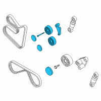 OEM BMW Adjusting Pulley With Lever Diagram - 11-28-2-248-214
