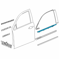 OEM 2016 Cadillac Escalade Belt Molding Diagram - 84291967