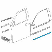 OEM 2015 Chevrolet Suburban Body Side Molding Diagram - 22832436